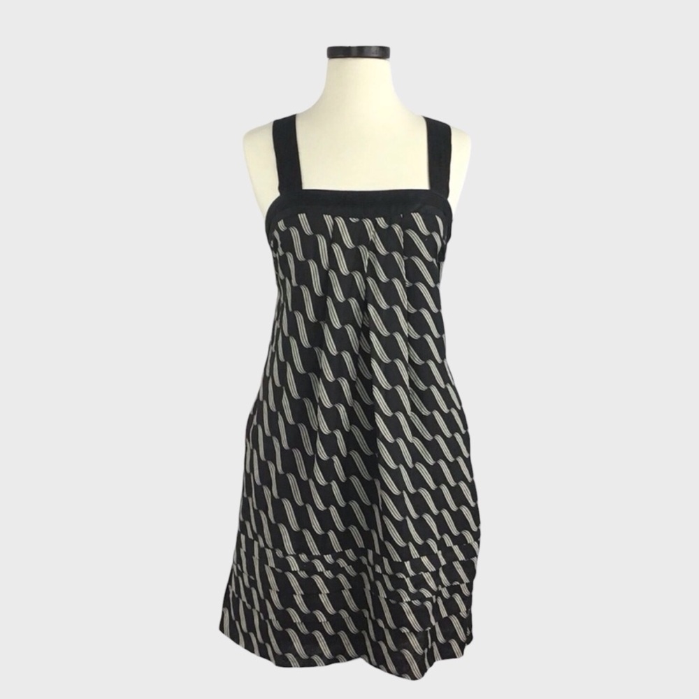 Maeve Linen Geo Print Dress by Anthropologie